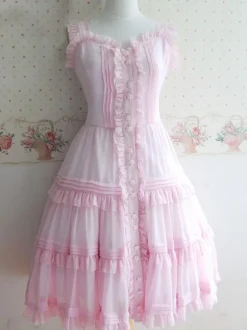 Boutons doux Polyester Lolita Robe Déguisements Halloween