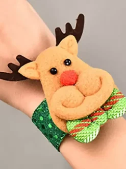 Bracelet à Claquer Bande de Slap Enfant Fille Garçon Jouets de Père Noël