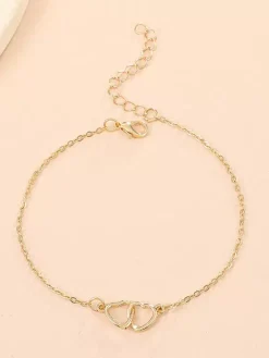 Bracelet de cheville coeur ajouré plage été bracelet de cheville
