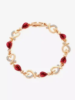 Bracelet en cristal en forme de c艙ur pour femme 2026