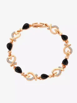 Bracelet en cristal en forme de c艙ur pour femme 2026