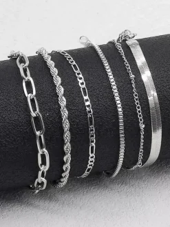 Bracelet multicouche en perles tressées plaqué Chic décontracté