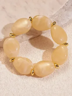 Bracelet rond style européen pour adulte et fille bijou décontracté au quotidien