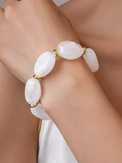 Bracelet rond style européen pour adulte et fille bijou décontracté au quotidien
