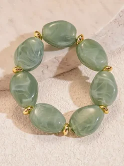 Bracelet rond style européen pour adulte et fille bijou décontracté au quotidien
