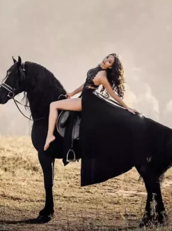Cadeau Saint Valentin Robes Longues en Mousselines Sexy Cousu en Dentelles Creusantes sans Manches à Col Rond avec Dos Nu à Lacets Coupe Cintrée Fente Latérale Unicolore Robes de Soirées