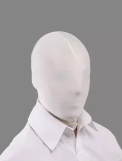 Cagoule en lycra spandex blanche accessoire zentai unicolore Déguisements Halloween