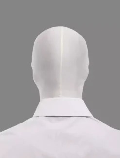 Cagoule en lycra spandex blanche accessoire zentai unicolore Déguisements Halloween