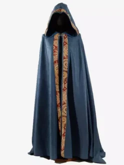 Cape Longue Rétro Hommes Robe Déguisement Du Clergé D'Église Médiévale Bourgogne