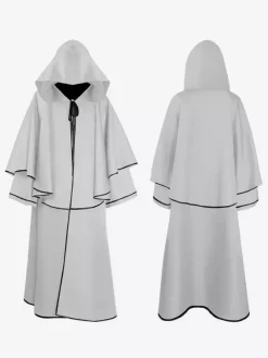 Cape Vintage Déguisement Médiéval Costume Homme Cosplay Rétro Bourgogne