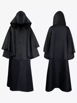 Cape Vintage Déguisement Médiéval Costume Homme Cosplay Rétro Bourgogne