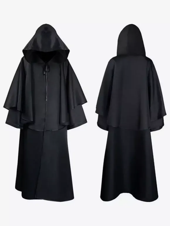 Cape Vintage Déguisement Médiéval Costume Homme Cosplay Rétro Bourgogne