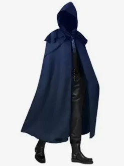 Cape en fibre de Polyester accessoire Vintage rouge rétro Costumes rétro pour hommes Bourgogne
