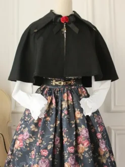 Cape gothique Lolita vintage style militaire cape victorienne
