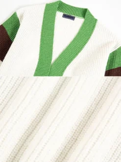 Cardigan Décontracté Pour Hommes Pulls Manches Longues Confortable Vert
