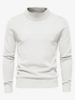 Cardigan Homme Pull Homme Tricot Col Montant Automne Bordeaux Abricot