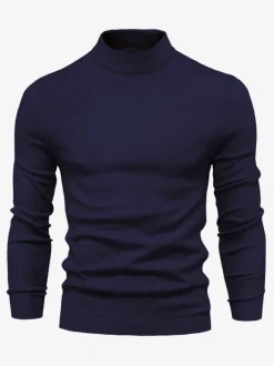 Cardigan Homme Pull Homme Tricot Col Montant Automne Bordeaux Abricot
