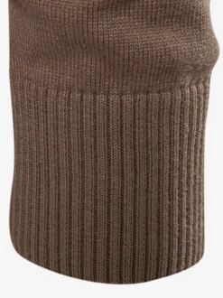 Cardigan Homme Pull Homme Tricot Col Haut Hiver Gris Foncé