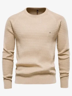 Cardigan Homme Pull Homme Maille Col Rond Automne Gris Bleu