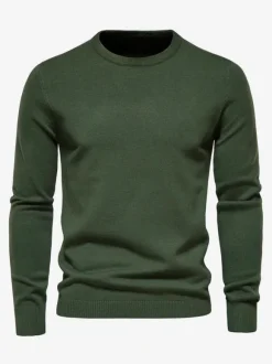 Cardigan Homme Pull Maille Col Rond Automne Printemps Marine Foncé Blanc