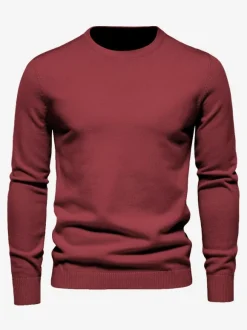 Cardigan Homme Pull Maille Col Rond Automne Printemps Marine Foncé Blanc