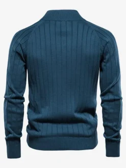 Cardigan Pour Hommes Pulls Simple Manches Longues Kaki Noir Veste