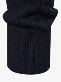 Cardigan Pour Hommes Pull En Tricot Col Polo Automne Marine Foncé Abricot