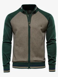 Cardigan Pour Hommes Pulls Rayures Confortables Manches Longues Marine Foncé Veste