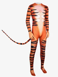 Carnaval Costumes Combinaison Tigre Motif Catsuit Halloween Orc