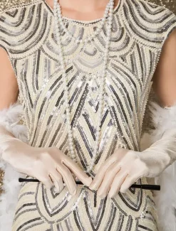 Carnaval Robe Gatsby Années 1920 Paillettes Franges