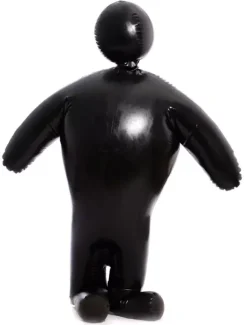Catsuit latex unisexe noir gonflable Déguisements Halloween