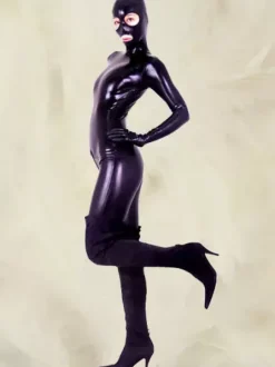 Catsuit en latex unicolore zentai sexy Déguisements Halloween