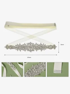 Ceinture de perles pour robe de mariée