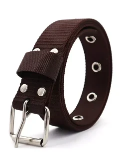Ceinture Homme Nylon Chic Nylon Alliage de Zinc Ceinture Orange Décontractée Quotidienne