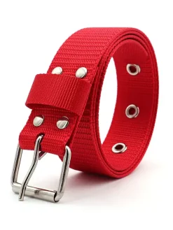Ceinture Homme Nylon Chic Nylon Alliage de Zinc Ceinture Orange Décontractée Quotidienne