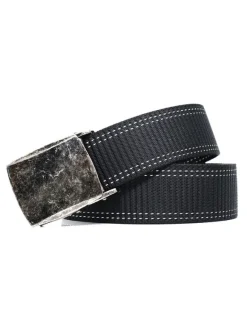 Ceinture Pour Hommes En Polyester Simple Bleu Foncé