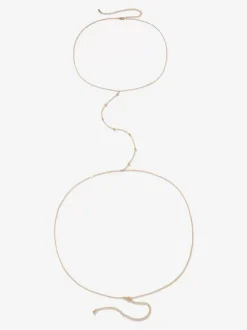 Chaîne de poitrine en métal bijoux de plage accessoire sexy femmes