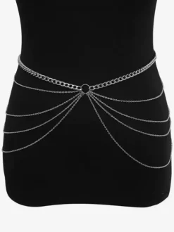 Chaîne de ventre simple bikinis d'été superposés chaîne de corps de plage