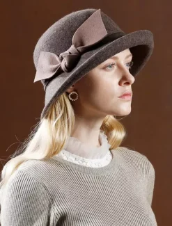 Chapeau de laine rétro Arcs Royal Accessoires cheveux Femmes Vintage Headpieces Déguisements Halloween