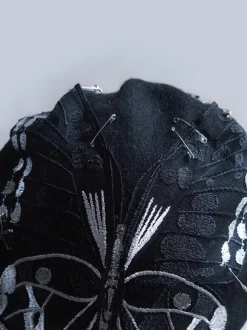 Chapeau Lolita Steampunk Accessoire Noir Motif Papillon Lolita Polyester