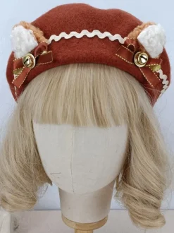 Chapeau Rococo Style Lolita Volants N艙uds Accessoire Polyester Lolita