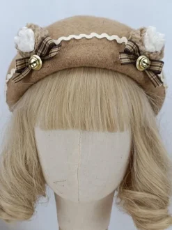 Chapeau Rococo Style Lolita Volants N艙uds Accessoire Polyester Lolita