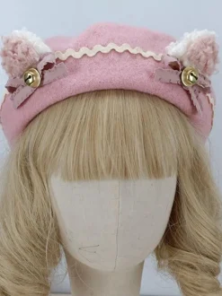 Chapeau Rococo Style Lolita Volants N艙uds Accessoire Polyester Lolita