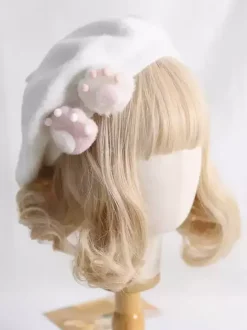 Chapeau Sweet Lolita Accessoire blanc Accessoires Lolita en polyester