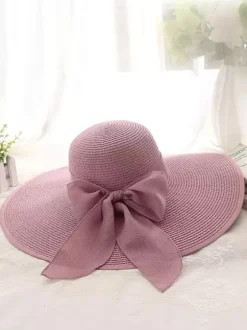 Chapeau de paille d'été à bord surdimensionné protection solaire pliable pour femmes 2026
