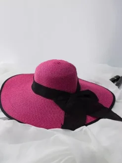 Chapeau de paille d'été à bord surdimensionné pliable pour la plage et la protection solaire pour femmes (2026)