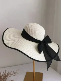 Chapeau de paille d'été à bord surdimensionné pliable pour la plage et la protection solaire pour femmes (2026)