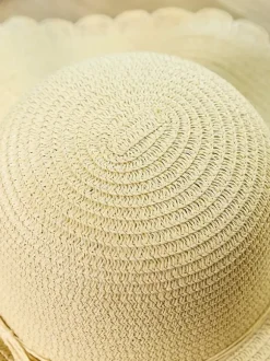 Chapeau de paille à large bord pour femme protection solaire idéal pour la plage collection été 2026
