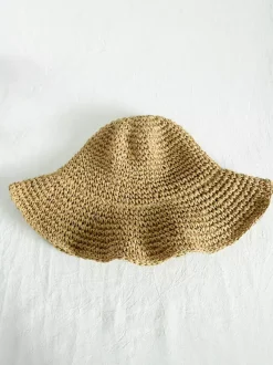 Chapeau de paille tissé d'été pour femme chapeau de plage pliable protection solaire 2026