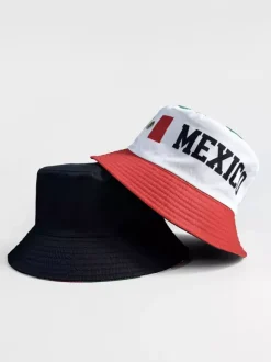 Chapeau de soleil drapeau du Mexique chapeau de supporter chapeau bob drapeau national de la Coupe du monde